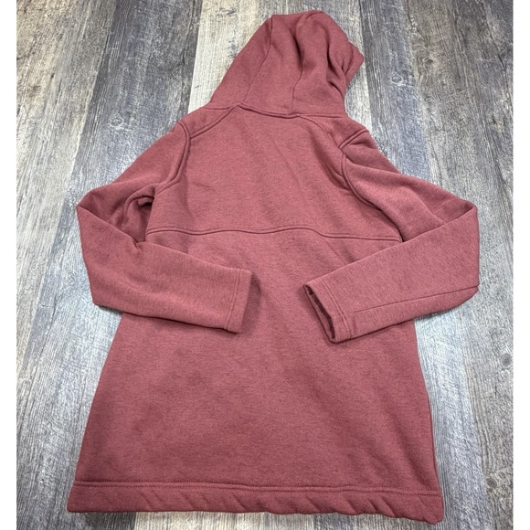 Columbia Women's Sherpa Lined Chore Hooded Jacket Red Zip Up Size M Lightweight - Picture 14 of 14